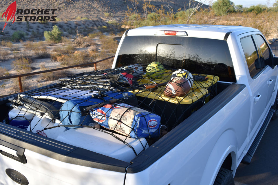 Rocket Straps Cargo Net 4’X6’ Stretches to 8’X12’