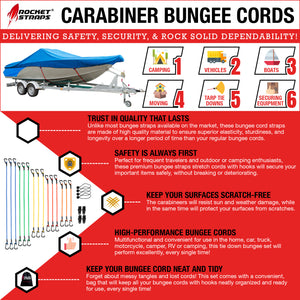29pc Carabiner Bungee Cord Set