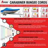 29pc Carabiner Bungee Cord Set
