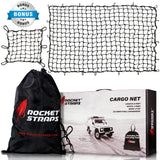 Rocket Straps Cargo Net 4’X6’ Stretches to 8’X12’